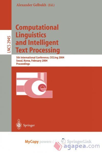 Computational Linguistics and Intelligent Text Processing