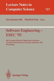 Portada de Software Engineering - ESEC â€™93