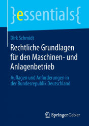 Portada de Rechtliche Grundlagen für den Maschinen- und Anlagenbetrieb