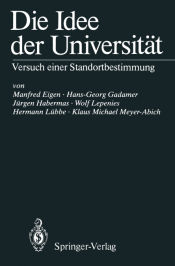 Portada de Die Idee der Universität