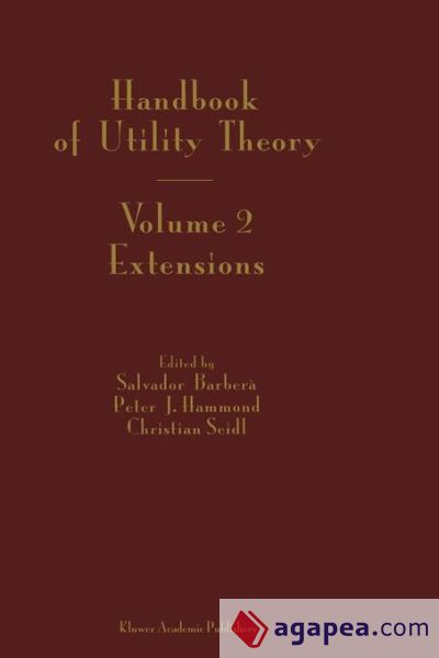 Handbook of Utility Theory