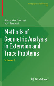 Portada de Methods of Geometric Analysis in Extension and Trace Problems