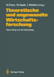 Portada de Theoretische und angewandte Wirtschaftsforschung