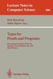 Portada de Types for Proofs and Programs