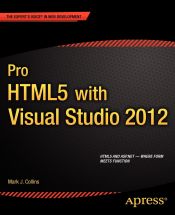 Portada de Pro Html5 with Visual Studio 2012