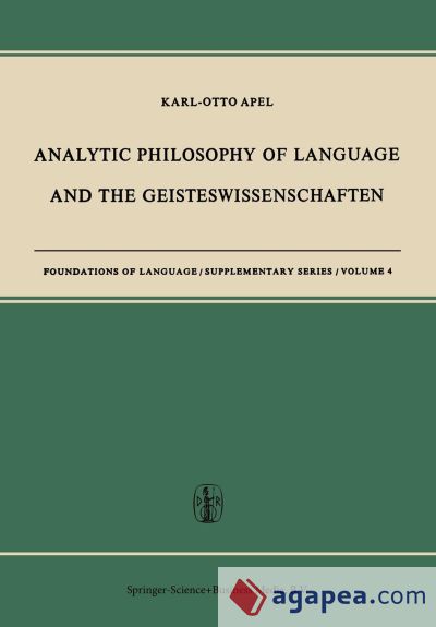 Analytic Philosophy of Language and the Geisteswissenschaften