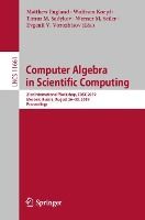 Portada de Computer Algebra in Scientific Computing