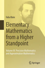 Portada de Elementary Mathematics from a Higher Standpoint