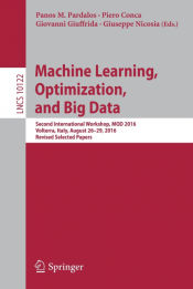 Portada de Machine Learning, Optimization, and Big Data