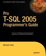 Portada de Pro T-SQL 2005 Programmer's Guide