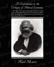 Portada de A Contribution to the Critique of Political Economy