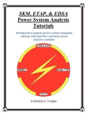 Portada de SKM, ETAP, & EDSA Power System Analysis Tutorials