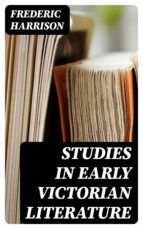 Portada de Studies in Early Victorian Literature (Ebook)