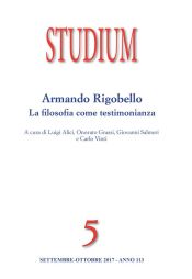 Portada de Studium - Armando Rigobello: la filosofia come testimonianza (Ebook)