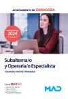 Subalterna/o y Operaria/o Especialista. Temario parte primera. Ayuntamiento de Zaragoza