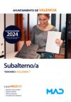 Subalterno/a. Temario volumen 1. Ayuntamiento de València