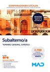Subalterno/a de Corporaciones Locales. Temario general jurídico