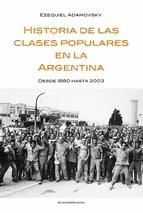 Portada de Historia de las clases populares en la Argentina (Ebook)
