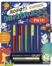 Portada de Colormania. Robots, curses, dinosaures