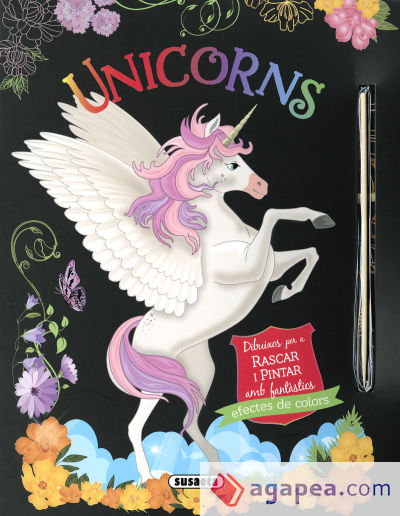 Unicorns. Dibuixos per a rascar i pintar