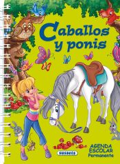 Portada de Agenda escolar permanente caballos y ponis