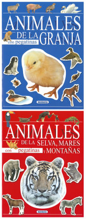 Portada de Animales con pegatinas (2 titulos)