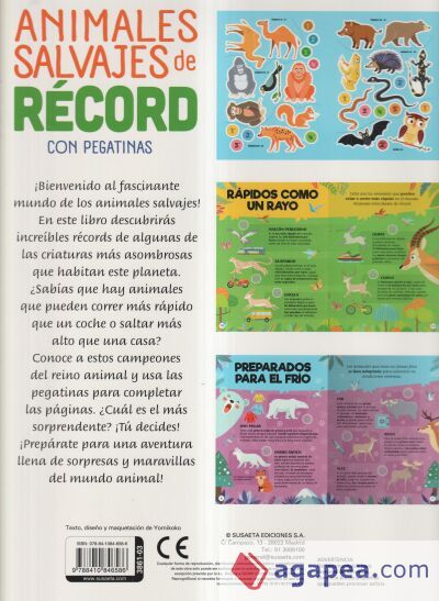 Animales salvajes de récord con pegatinas Animales salvajes de récord con pegatinas