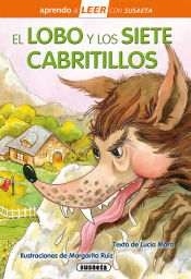 Portada de Aprendo a LEER con Susaeta - nivel 0. El lobo y los siete cabritillos