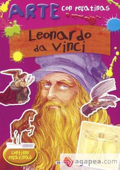 Arte con pegatinas. Leonardo da Vinci