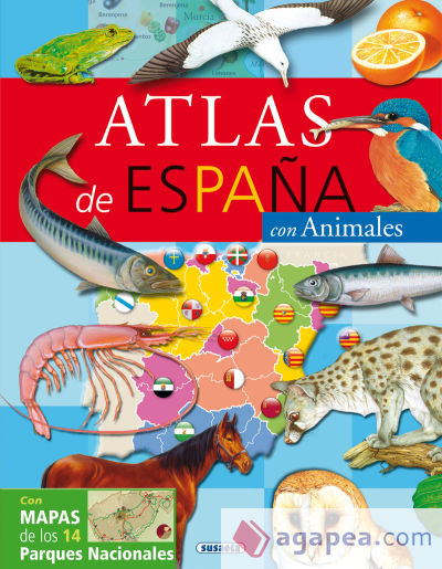 Atlas de España con animales