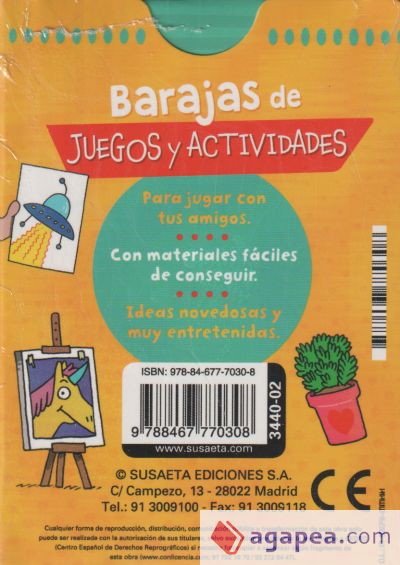 Barajas de juegos y actividades. 52 actividades para no aburrirse