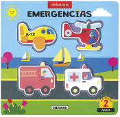 Portada de Busca y encaja los vehiculos. Vehículos de emergencias