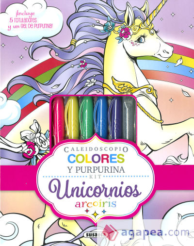 Caleidoscopio. Unicornios arcoíris