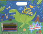 Portada de Colorea con lápices. Dinosaurios