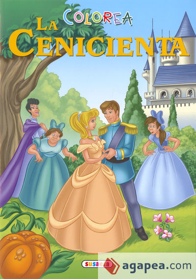 Colorea hadas y princesas. Colorea La Cenicienta