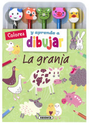 Portada de Colorea y aprende a dibujar. La granja