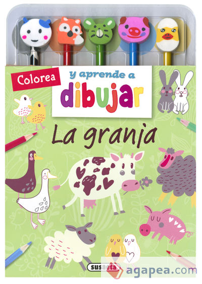 Colorea y aprende a dibujar. La granja