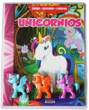 Portada de Colorea y juega. Unicornios