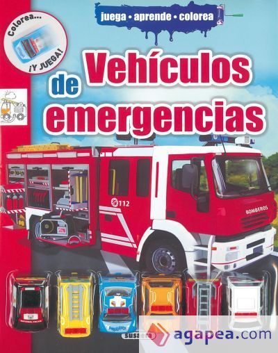 Colorea y juega. Veh&iacute;culos de emergencias
