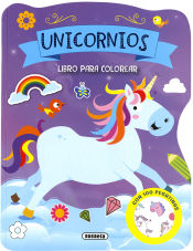 Portada de Colores y pegatinas. Unicornios