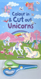 Portada de Colour in & cut out unicorns