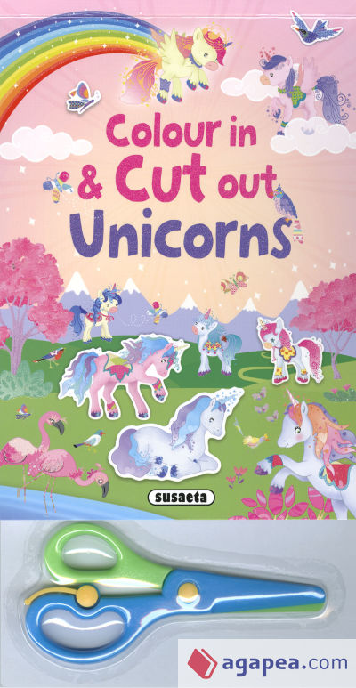 Colour in & cut out unicorns