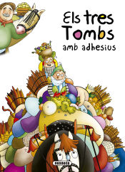 Portada de Contes i tradicions catalanes amb adhesius. Els tres Tambs amb adhesius