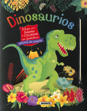 Portada de Dinosaurios. Dibujos P/raspar