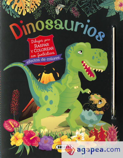 Dinosaurios. Dibujos P/raspar