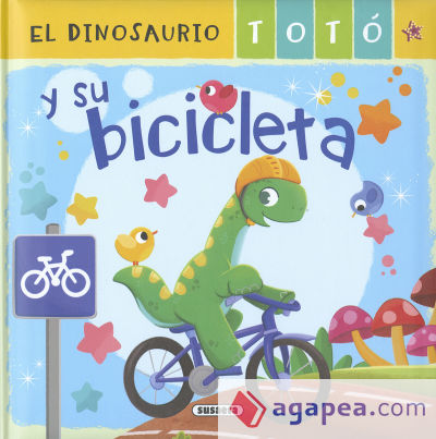 El dinosaurio Totó y su bicicleta