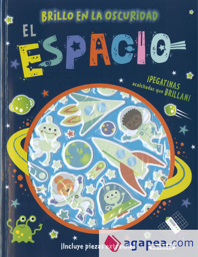 El espacio. Pegatinas Brillan