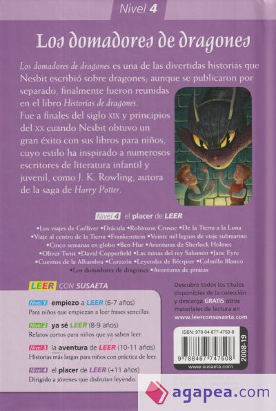 El placer de LEER con Susaeta - nivel 4. Los domadores de dragones