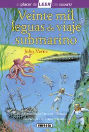 Portada de El placer de LEER con Susaeta - nivel 4. Veinte mil leguas de viaje submarino