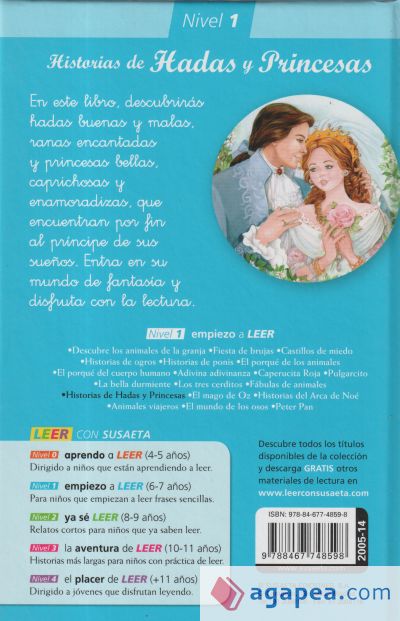 Empiezo a LEER con Susaeta - nivel 1. Historias de hadas y princesas